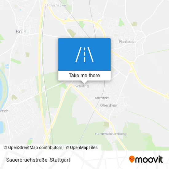 Карта Sauerbruchstraße
