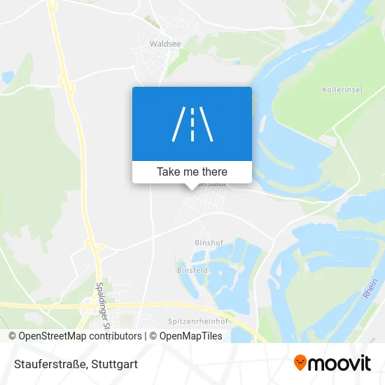 Карта Stauferstraße