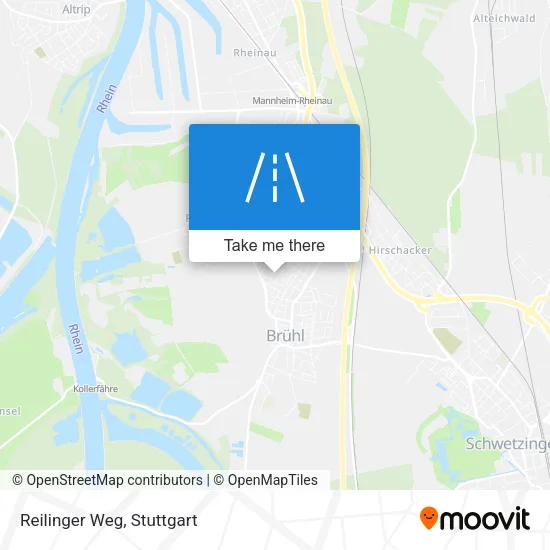 Карта Reilinger Weg