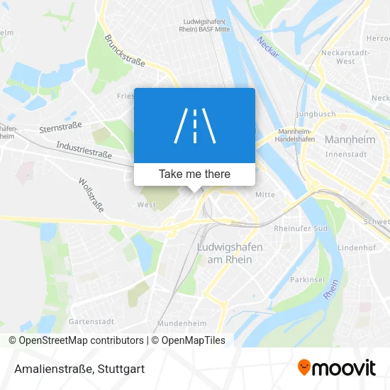 Карта Amalienstraße