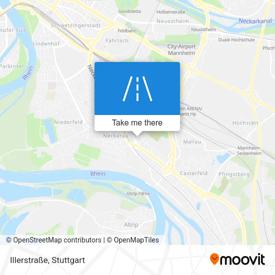 Карта Illerstraße