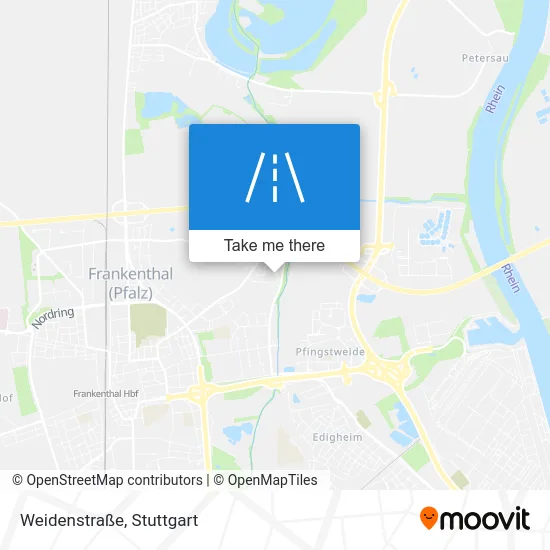 Карта Weidenstraße
