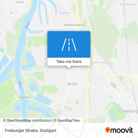 Карта Freiburger Straße