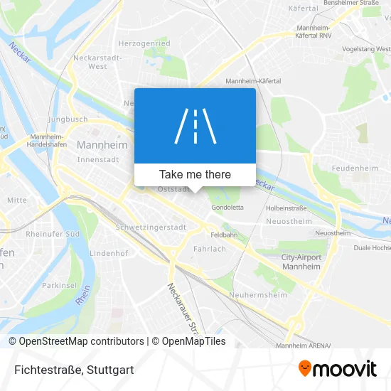 Карта Fichtestraße