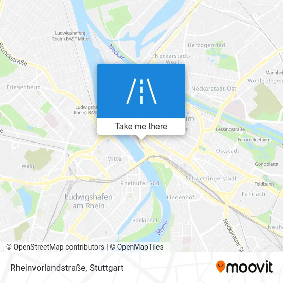 Rheinvorlandstraße map