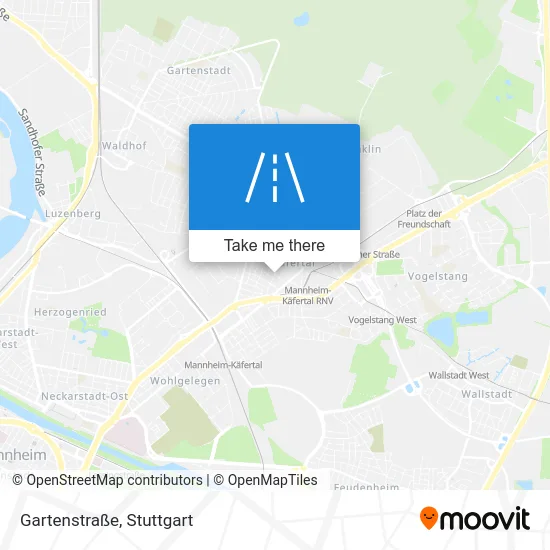 Карта Gartenstraße