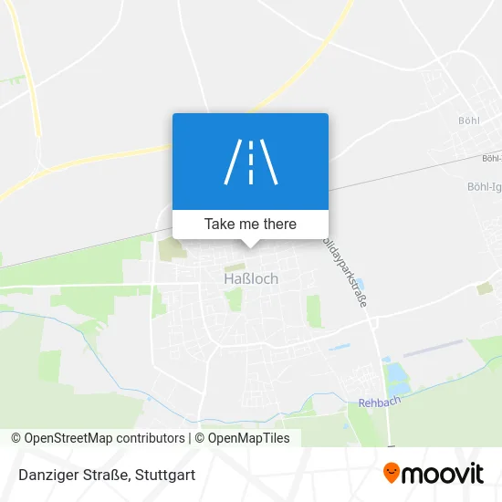 Карта Danziger Straße