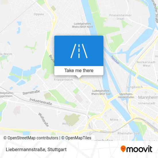 Карта Liebermannstraße