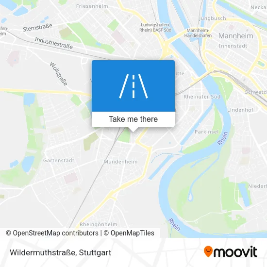 Карта Wildermuthstraße