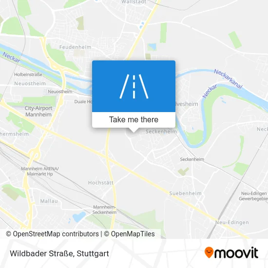 Карта Wildbader Straße