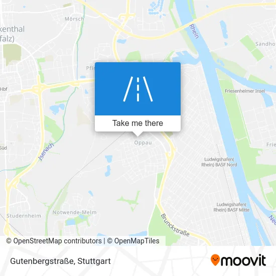 Карта Gutenbergstraße