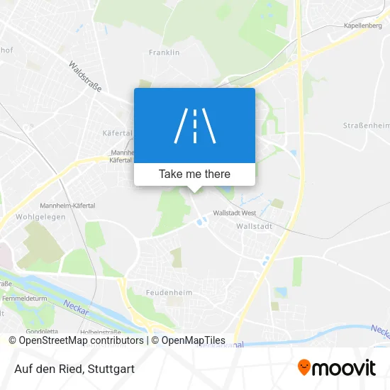 Карта Auf den Ried