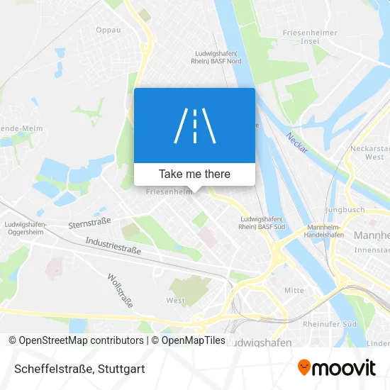 Карта Scheffelstraße