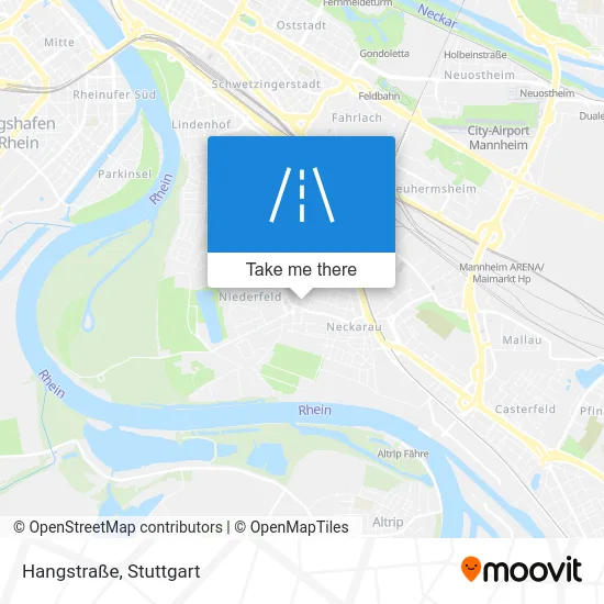 Карта Hangstraße