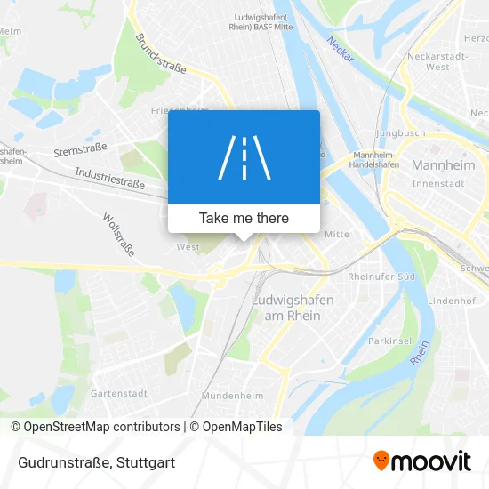Карта Gudrunstraße