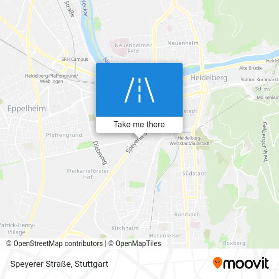 Карта Speyerer Straße