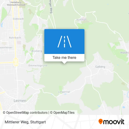 Карта Mittlerer Weg