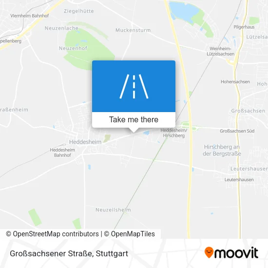 Карта Großsachsener Straße