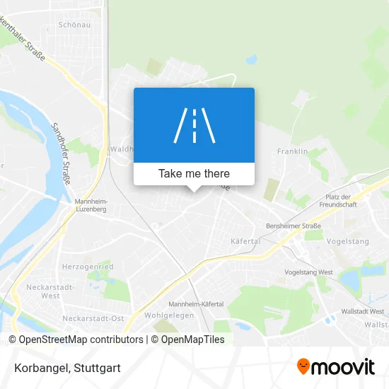Korbangel map