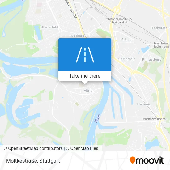 Карта Moltkestraße