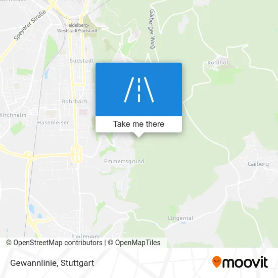 Карта Gewannlinie