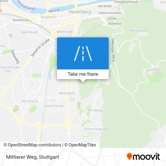 Карта Mittlerer Weg