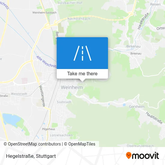 Карта Hegelstraße