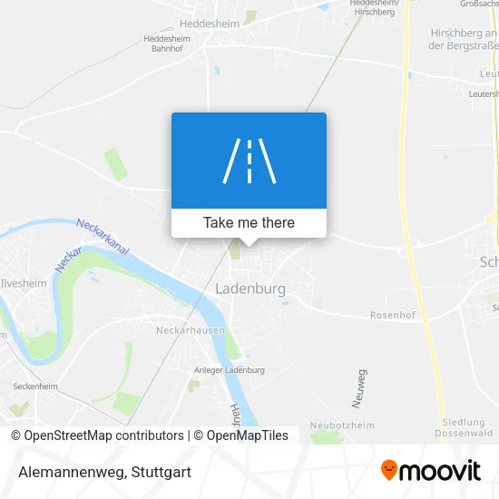 Карта Alemannenweg