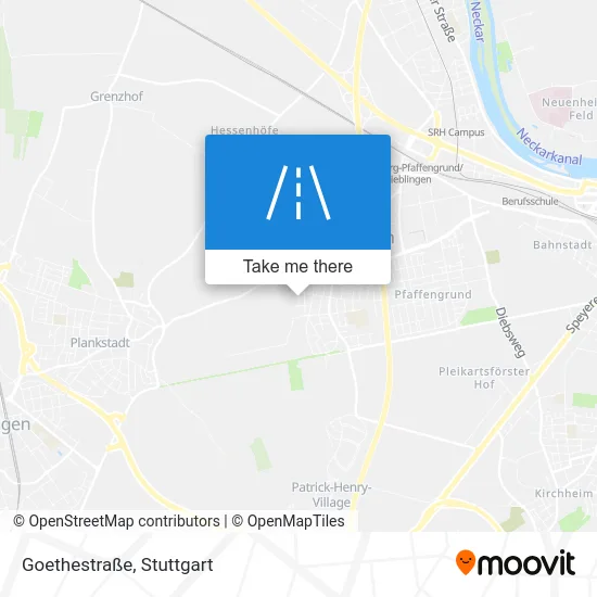 Карта Goethestraße