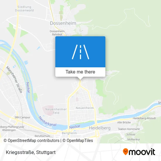 Карта Kriegsstraße