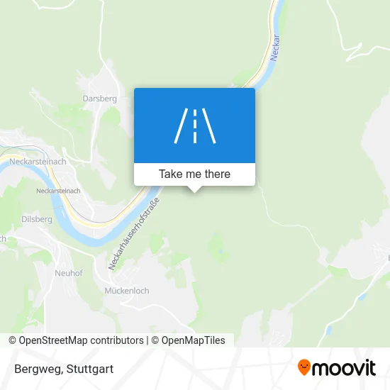 Bergweg map