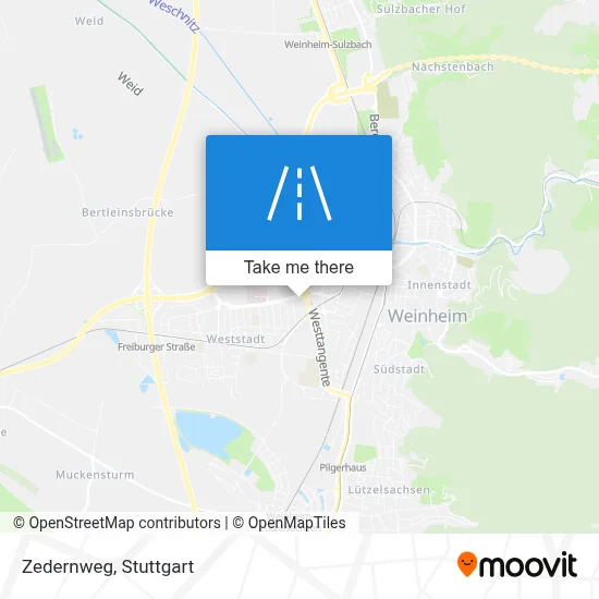 Zedernweg map