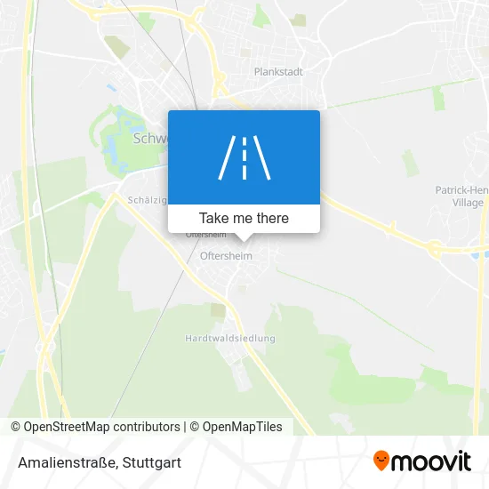 Карта Amalienstraße