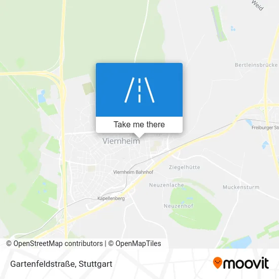 Карта Gartenfeldstraße