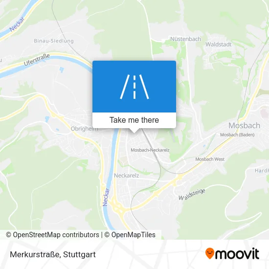 Карта Merkurstraße