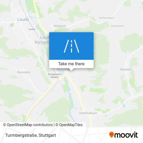 Карта Turmbergstraße