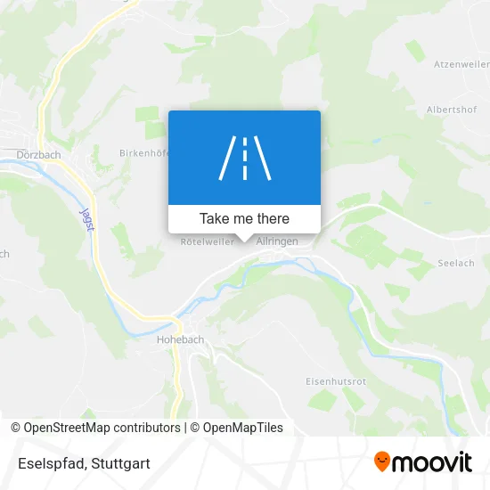 Карта Eselspfad