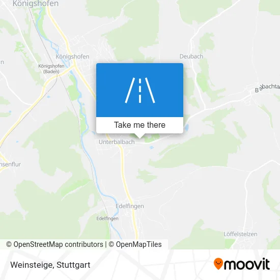 Карта Weinsteige