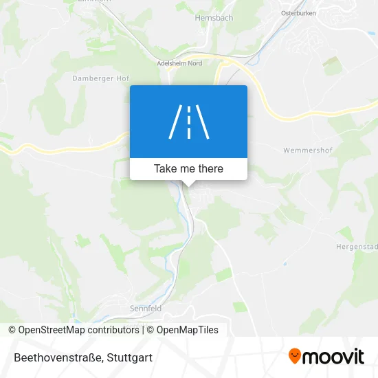 Карта Beethovenstraße