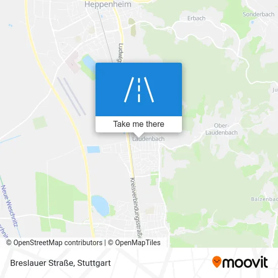 Карта Breslauer Straße