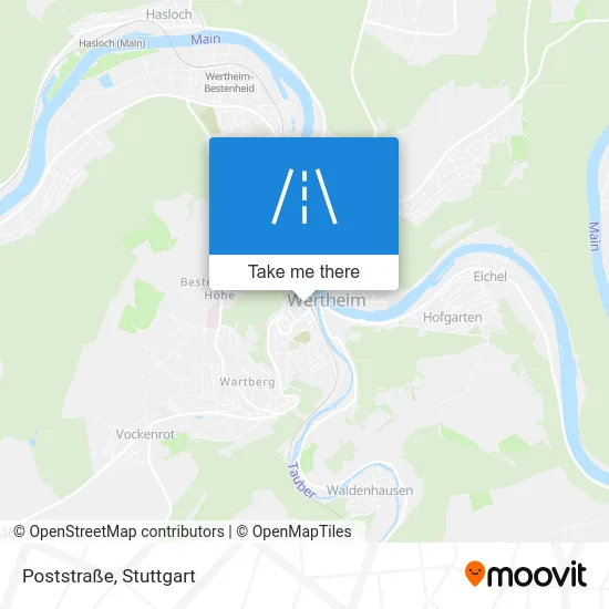 Карта Poststraße