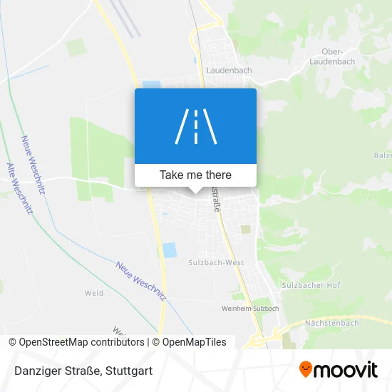 Карта Danziger Straße