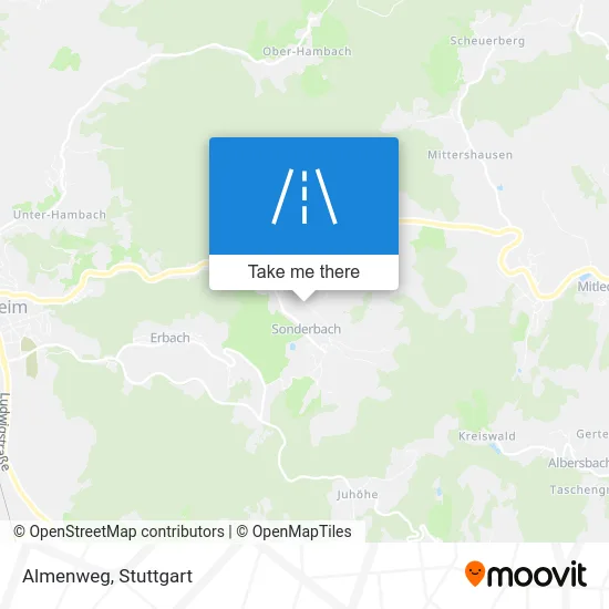 Almenweg map