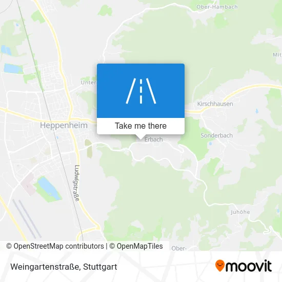 Карта Weingartenstraße