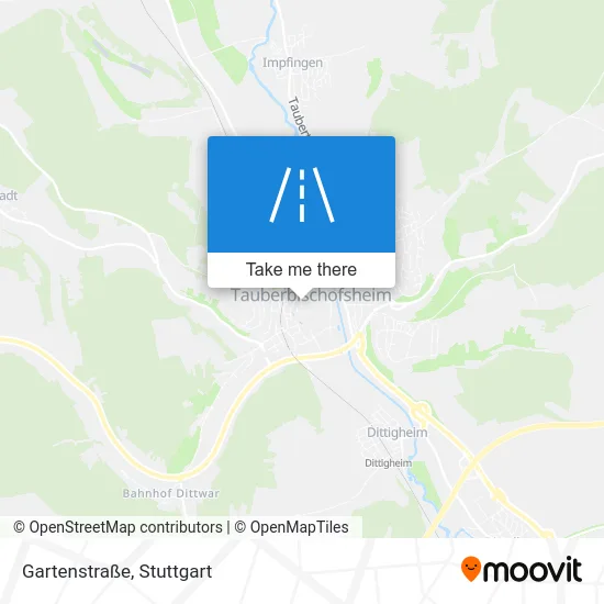 Карта Gartenstraße