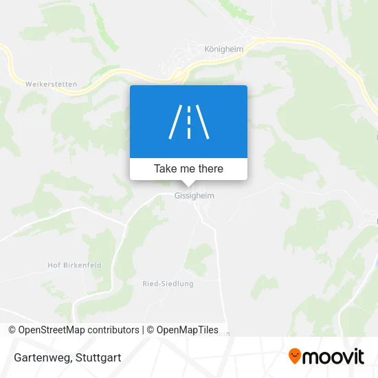 Карта Gartenweg