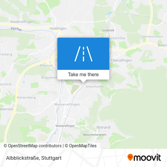Albblickstraße map