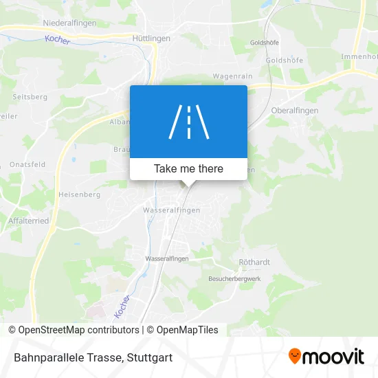 Карта Bahnparallele Trasse