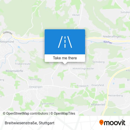 Breitwiesenstraße map