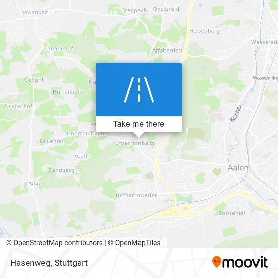 Hasenweg map